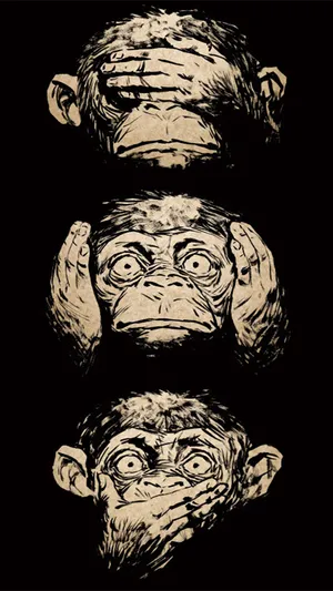 Monkey With An Iphone Wallpaper