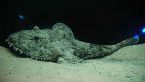 Monkfish Camouflageon Seabed Wallpaper