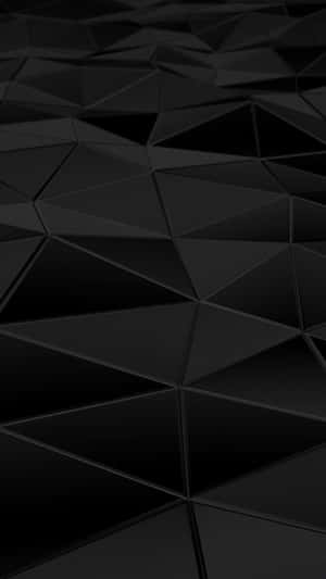 Monochrome 3d Triangle Pattern Wallpaper