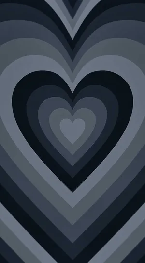 Monochrome Black Heart Iphone Wallpaper