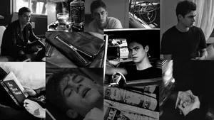 Monochrome Collage Of Hardin Scott Desktop Wallpaper