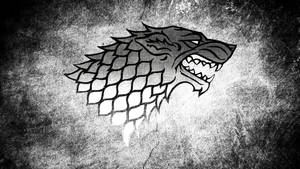 Monochrome House Stark Sigil Art Wallpaper