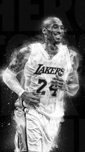 Monochrome Kobe Bryant Phone Wallpaper