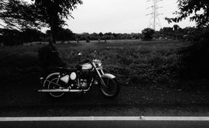 Monochrome Royal Enfield Hd Wallpaper