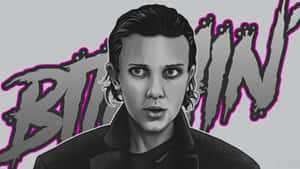 Monochrome Stranger Things Eleven Wallpaper