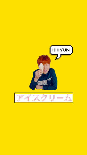 Monsta X Kihyun Ice Cream Wallpaper