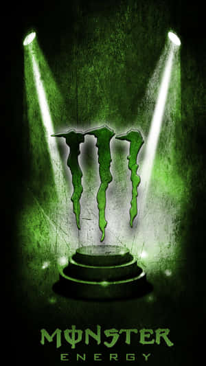 Monster Energy Logo Spotlight Wallpaper