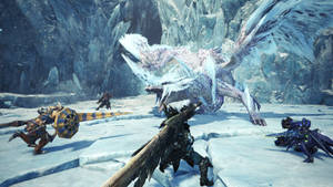 Monster Hunter World Iceborne Velkhana Battle Wallpaper