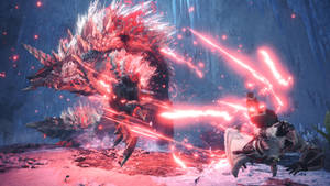 Monster Hunter World Iceborne Zinogre Subspecies Battle Wallpaper