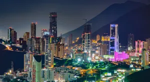 Monterrey Cityscape At Night Wallpaper