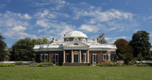 Monticello Front And Fence Wallpaper