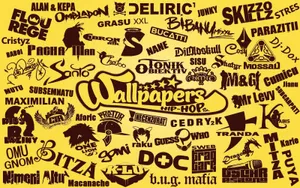 Mood Of Underground Hip Hop - A Striking Ensemble Of Young And Defiant Hip Hop Artists Expressing Their Music Passion. Wallpaper