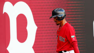 Mookie Betts In Red Sox Wallpaper