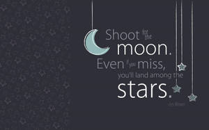 Moon And Stars Quotes Desktop Wallpaper