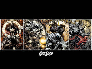 Moon Knight Comics Collage Wallpaper