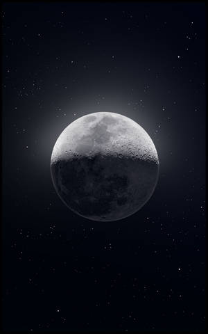 Moon Phone Shadow Wallpaper