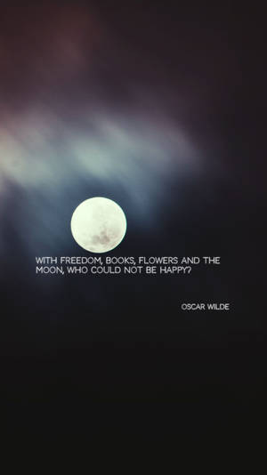 Moon Quotes Oscar Wilde Wallpaper