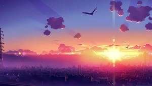 Morning Glory In A City Wallpaper