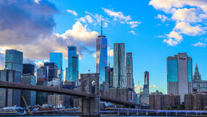 Morning In The New York City Background Wallpaper