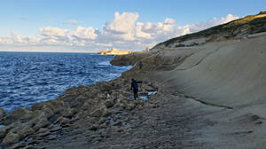 Morning Shore Malta Wallpaper