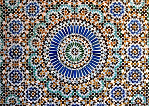 Moroccan Style Mosaic Wallpaper