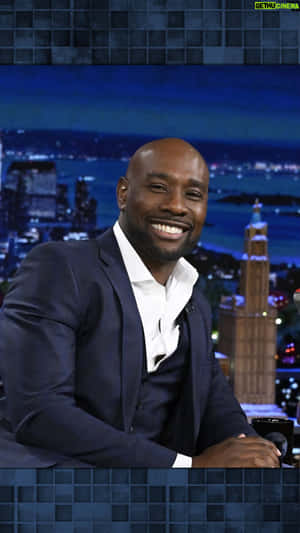 Morris Chestnut Smiling During Interview Wallpaper