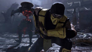 Mortal Kombat 11 Scorpion In Battle Wallpaper