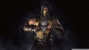 Mortal Kombat Scorpion's Batman T-shirt Wallpaper