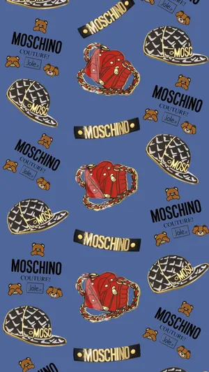 Moschino Accessories Pattern Wallpaper