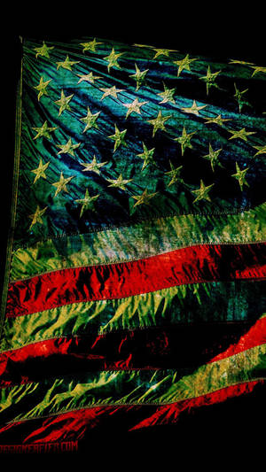 Mossy Flag Of America Iphone Wallpaper