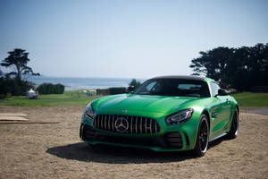 Mossy Green Amg Gt R Wallpaper