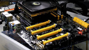 Motherboard With Fan Wallpaper