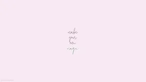 Motivation Macbook Own Magic Pink Wallpaper