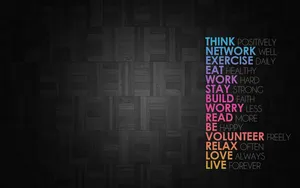 Motivational Life Message Black Wallpaper