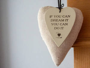 Motivational Phrase Inscription On Heart Wallpaper