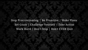 Motivational Quotes Black Procrastination Wallpaper