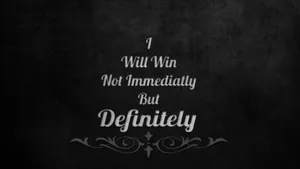 Motivational Quotes Black Winning Wallpaper