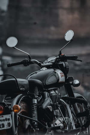 Motorcycle Iphone Matte Black Royal Enfield Wallpaper