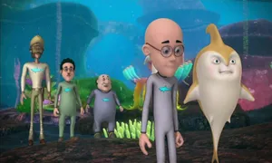 Motu Patlu Shark Wallpaper
