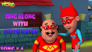 Motu Patlu Superhero Wallpaper