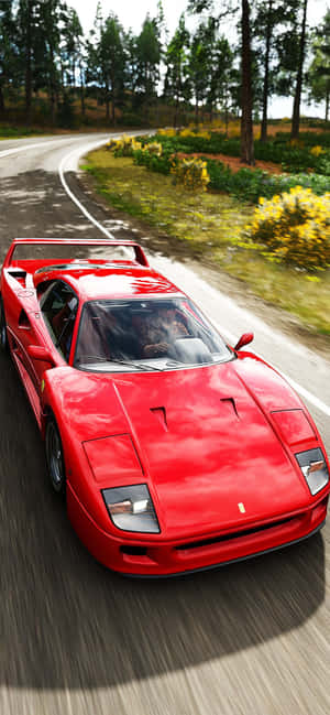 Mound View Of A Vintage Ferrari Wallpaper