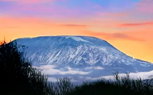 Mount Kilimanjaro At Sunset Wallpaper