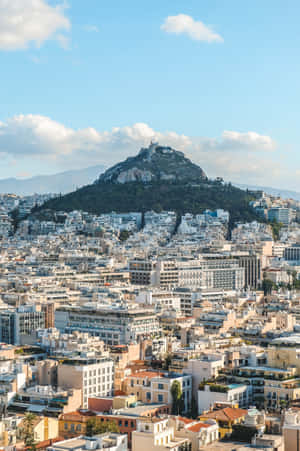 Mount Lycabettus Tall Mountain Wallpaper