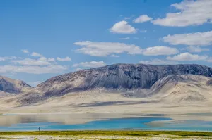 Mountain Desert Lake In Tajikistan Wallpaper