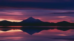 Mountain Horizon Natural Background Wallpaper