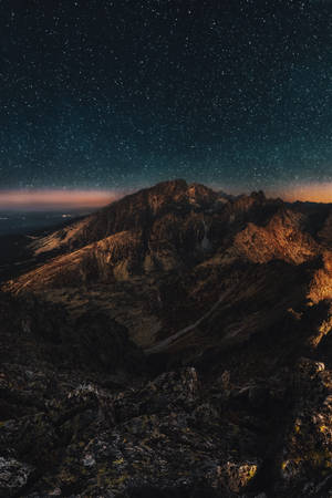 Mountain Iphone Landscape At Night Wallpaper