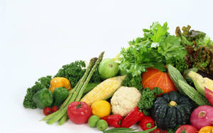 Mountain Of Vegetables Wallpaper