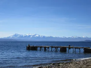 Mountain Range View On Lake Titicaca Wallpaper