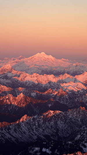 Mountain Snow Nature Iphone Wallpaper