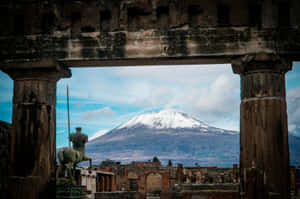 Mountain Vesuvio Scenery Campania Italy Wallpaper